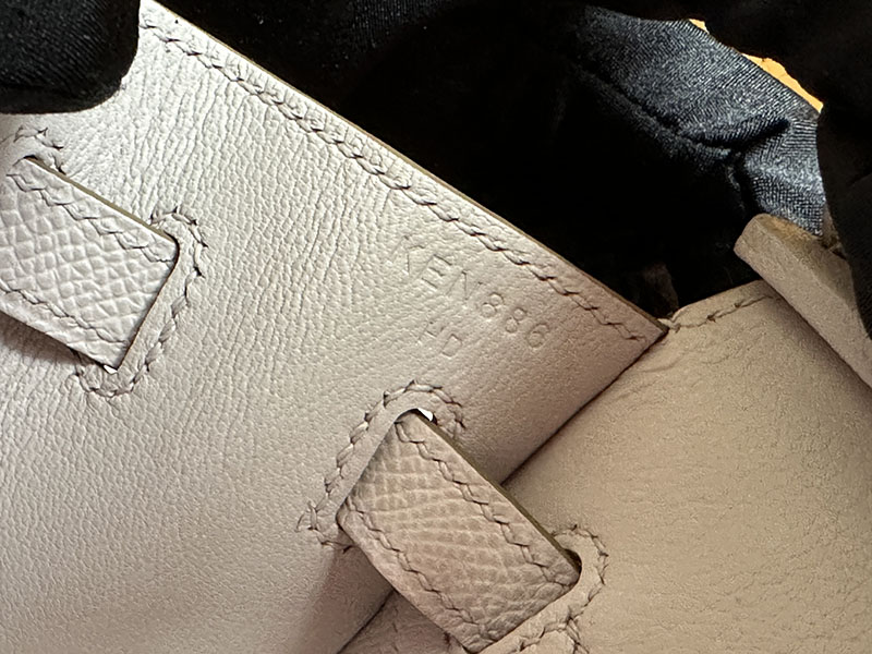 バーキン セリエ 25 定価 HERMES バーキン25 セリエ モーヴシルベストル ヴォーエプソン シルバー金具 2627857 エルメス 新作バッグ - 画像 (6)