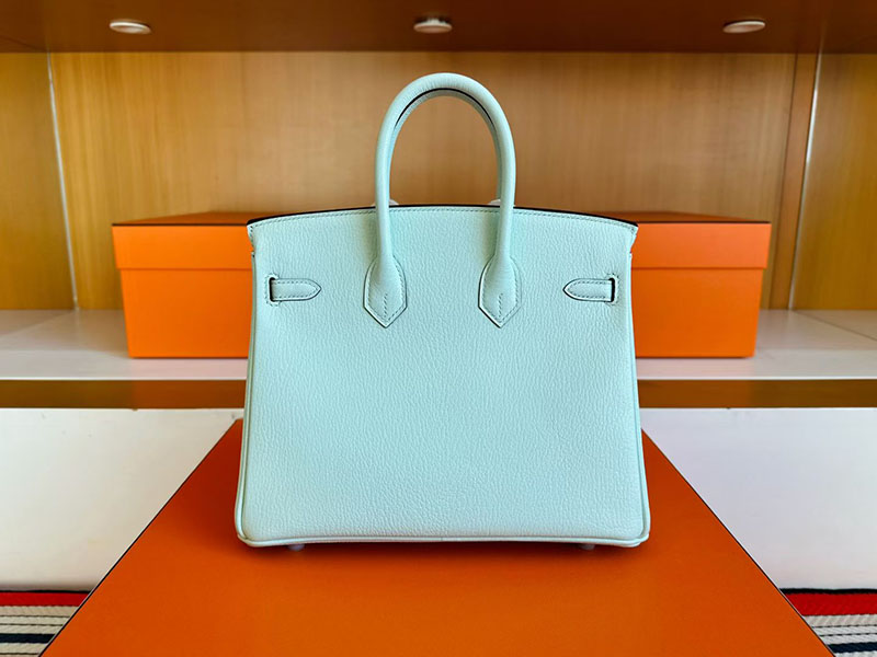 バーキン25大阪 HERMES バーキン25 ヴェールペパーミント シェブルミゾル シルバー金具 2627863 エルメス 新作バッグ - 画像 (2)