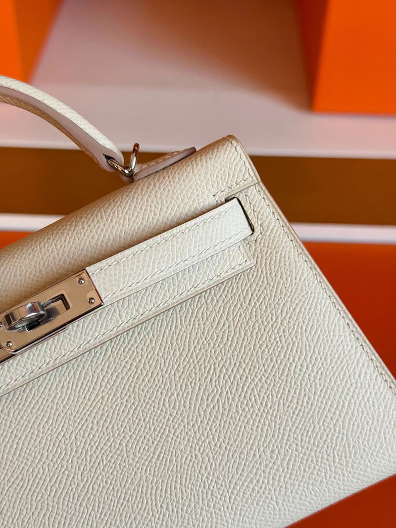 ミニケリー2 エプソン HERMES ケリーミニ2 外縫い クレ ヴォーエプソン シルバー金具 2627871 エルメス 新作バッグ - 画像 (2)