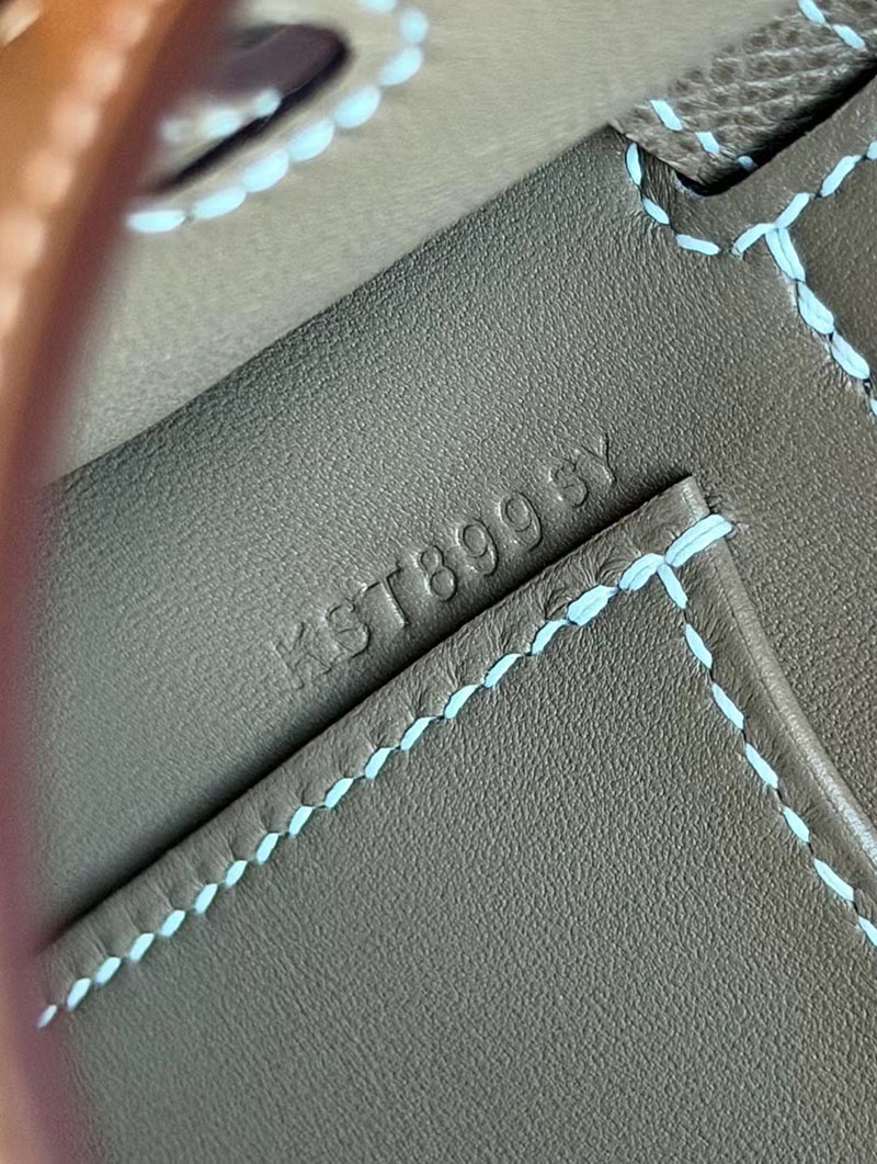 ケリーミニ 定価 HERMES ケリーミニ2 外縫い クレ ヴォーエプソン ゴールド金具 2627872 エルメス 新作バッグ - 画像 (2)
