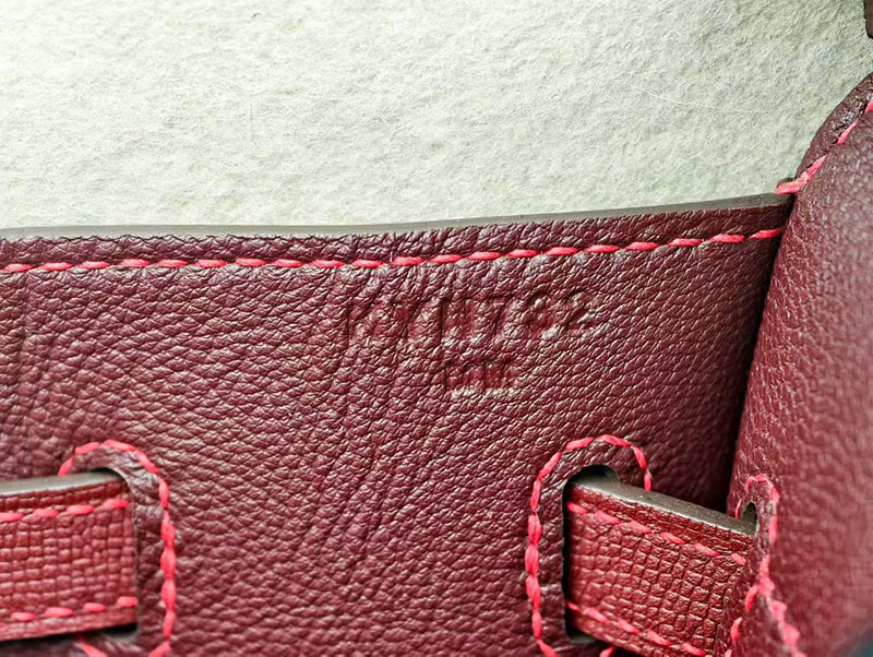 バーキン 外縫い 25 HERMES バーキン25 セリエ ルージュアッシュ ヴォーエプソン ゴールド金具 2627873 エルメス 新作バッグ - 画像 (7)