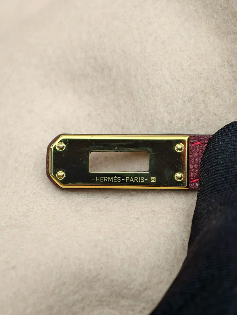 バーキン 外縫い 25 HERMES バーキン25 セリエ ルージュアッシュ ヴォーエプソン ゴールド金具 2627873 エルメス 新作バッグ - 画像 (6)