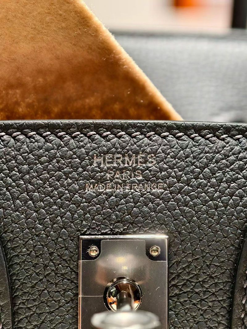バーキン25 定価 2026 HERMES バーキン25 グラファイト トゴ シルバー金具 2627876 エルメス 新作バッグ - 画像 (6)