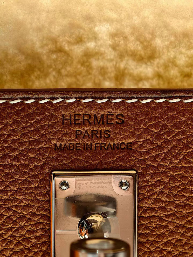 ケリー25 内縫い HERMES ケリー25 内縫い フォーブ バレニア シルバー金具 2627877 エルメス 新作バッグ - 画像 (9)