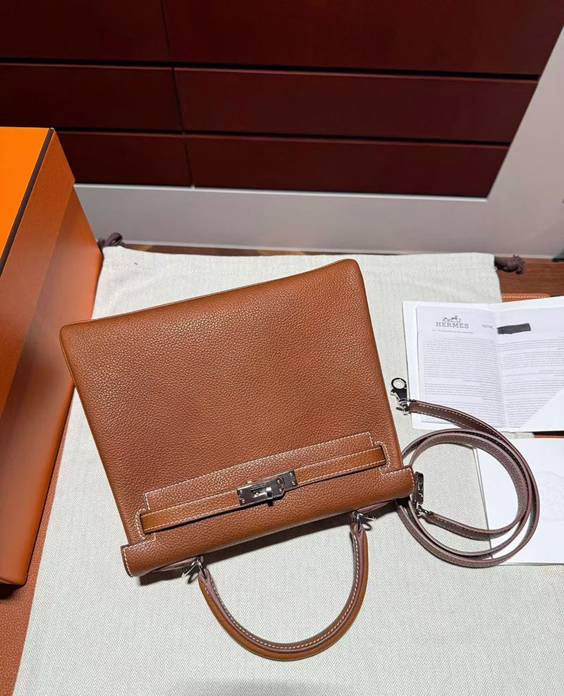 ケリー25 内縫い HERMES ケリー25 内縫い フォーブ バレニア シルバー金具 2627877 エルメス 新作バッグ - 画像 (8)