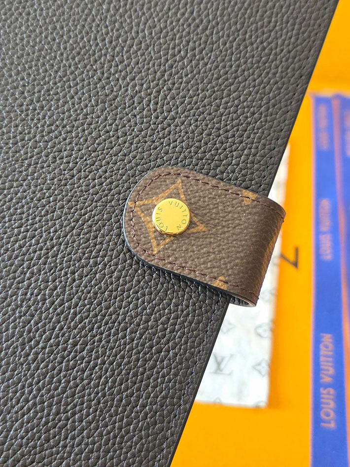 ルイヴィトン販売店舗 カードケース Louis Vuitton ノートブックカバーMM・シャルル ブラック GI1431 ルイヴィトン 手帳 人気 - 画像 (5)