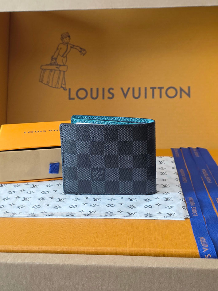 ルイヴィトン販売店舗 財布 メンズ Louis Vuitton LV ポルトフォイユ・スレンダー ブラック N40839 ルイヴィトン 財布 二つ折り 小銭入れあり - 画像 (11)