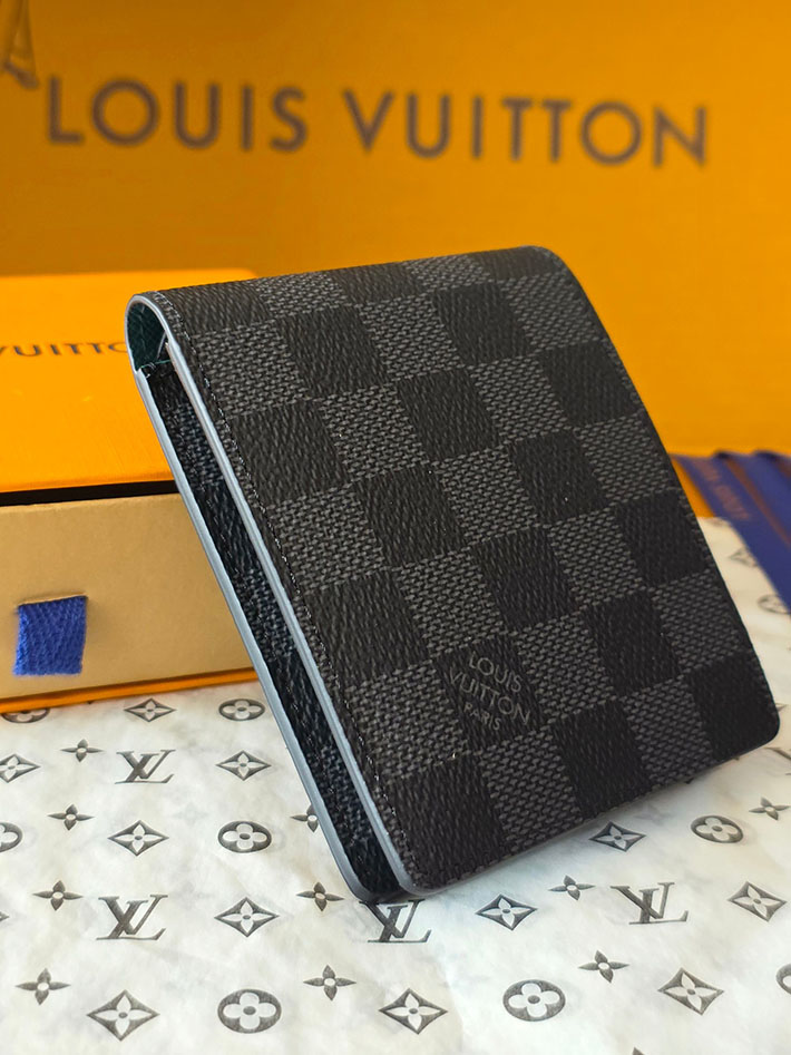 ルイヴィトン販売店舗 財布 メンズ Louis Vuitton LV ポルトフォイユ・スレンダー ブラック N40839 ルイヴィトン 財布 二つ折り 小銭入れあり - 画像 (9)