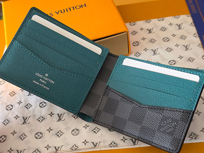 ルイヴィトン販売店舗 財布 メンズ Louis Vuitton LV ポルトフォイユ・スレンダー ブラック N40839 ルイヴィトン 財布 二つ折り 小銭入れあり - 画像 (7)
