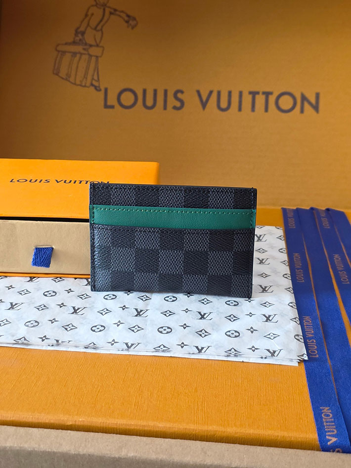 ルイヴィトン販売店舗 カードケース 財布代わり lv Double Card Holder ブラック N40837 ヴィトン カードケース 人気 - 画像 (8)