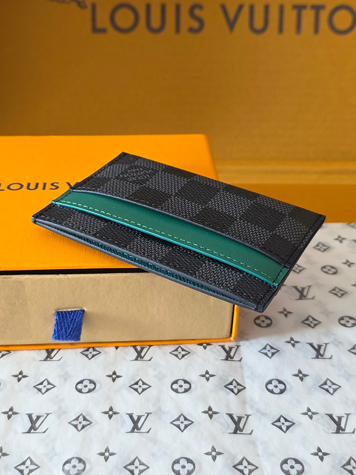 ルイヴィトン販売店舗 カードケース 財布代わり lv Double Card Holder ブラック N40837 ヴィトン カードケース 人気 - 画像 (6)