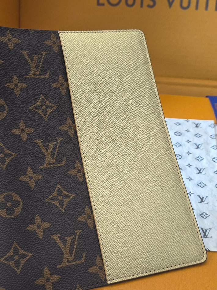 ルイヴィトン販売店舗 カードケース Louis Vuitton ノートブックカバーMM ブラウン GI1464 ルイヴィトン ノート 中身 - 画像 (2)