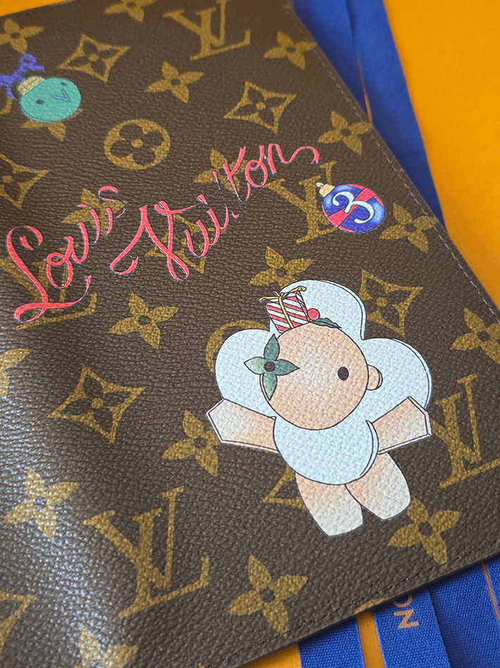 ルイヴィトン販売店舗 カードケース Louis Vuitton ノートブックカバーMM ブラウン GI1464 ルイヴィトン ノート 中身 - 画像 (8)