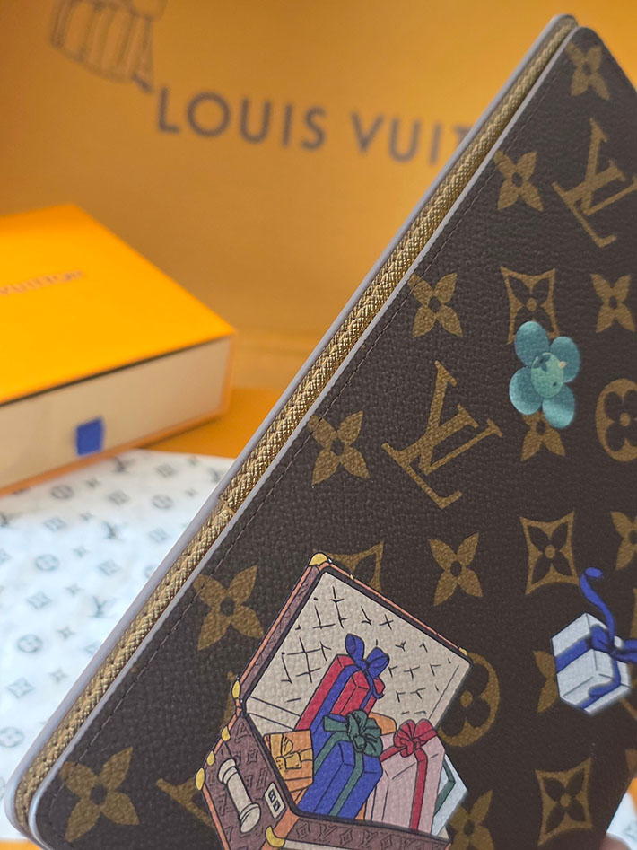 ルイヴィトン販売店舗 カードケース Louis Vuitton ノートブックカバーMM ブラウン GI1464 ルイヴィトン ノート 中身 - 画像 (5)