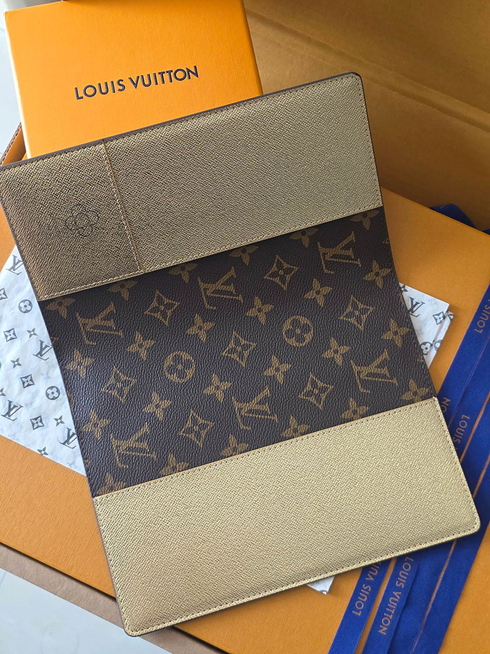 ルイヴィトン販売店舗 カードケース Louis Vuitton ノートブックカバーMM ブラウン GI1464 ルイヴィトン ノート 中身 - 画像 (4)