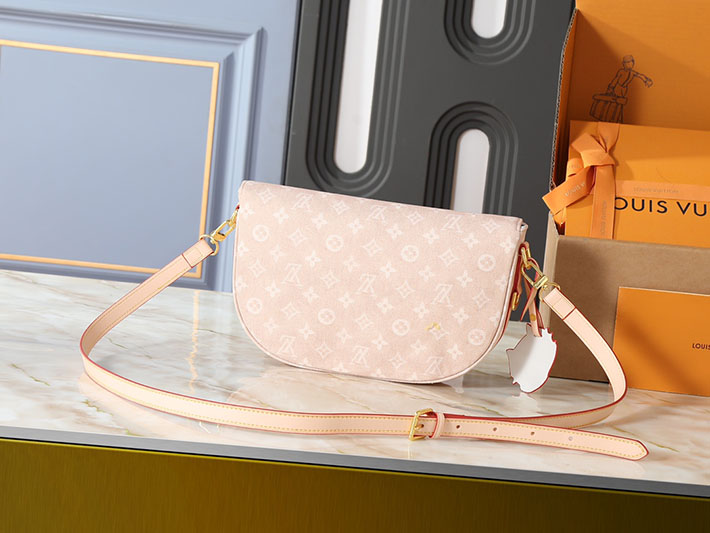 ルイヴィトン販売店舗 バッグ レディース Louis Vuitton キャンバス ショルダーバッグ M15134 ルイヴィトン デニム バッグ ピンク - 画像 (7)