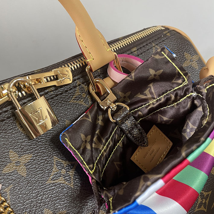 ルイヴィトン販売店舗 バッグ レディース Louis Vuitton Speedy Soft 30 ブラウン M26498 スピーディ30 ショルダー - 画像 (4)