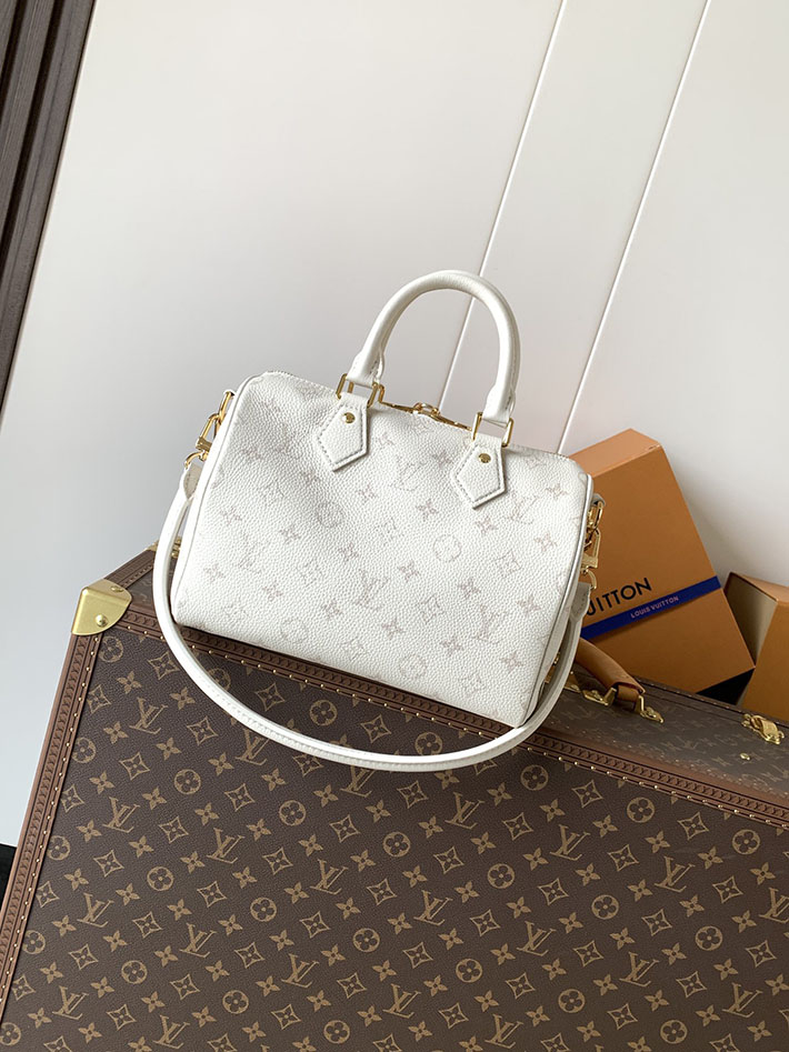 ルイヴィトン販売店舗 バッグ レディース Louis Vuitton スピーディ・バンドリエール 25 ホワイト M26690 スピーディ25 モノグラム - 画像 (8)