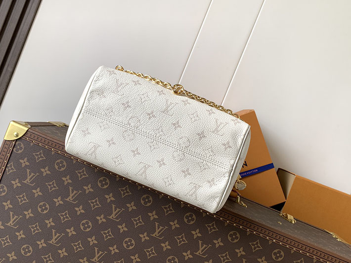 ルイヴィトン販売店舗 バッグ レディース Louis Vuitton スピーディ・バンドリエール 25 ホワイト M26690 スピーディ25 モノグラム - 画像 (7)