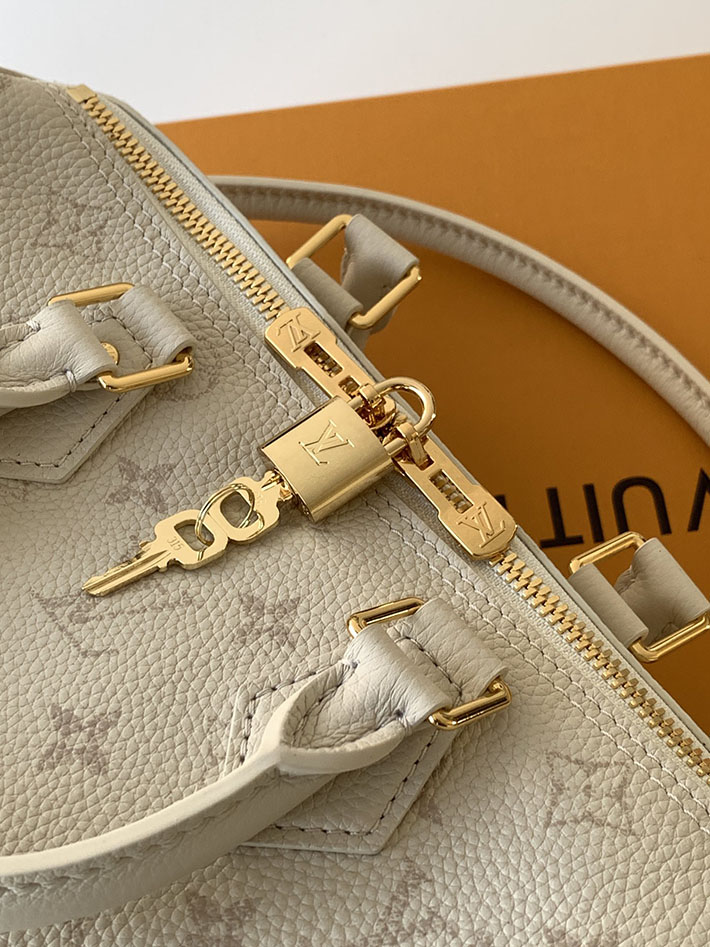 ルイヴィトン販売店舗 バッグ レディース Louis Vuitton スピーディ・バンドリエール 25 ホワイト M26690 スピーディ25 モノグラム - 画像 (6)