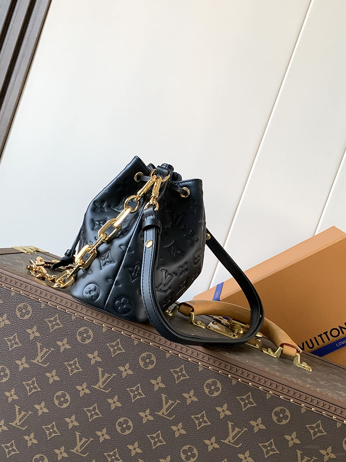 ルイヴィトン販売店舗 バッグ レディース Louis Vuitton クッサン バケット ブラック M26216 ルイヴィトン バケット バッグ - 画像 (9)