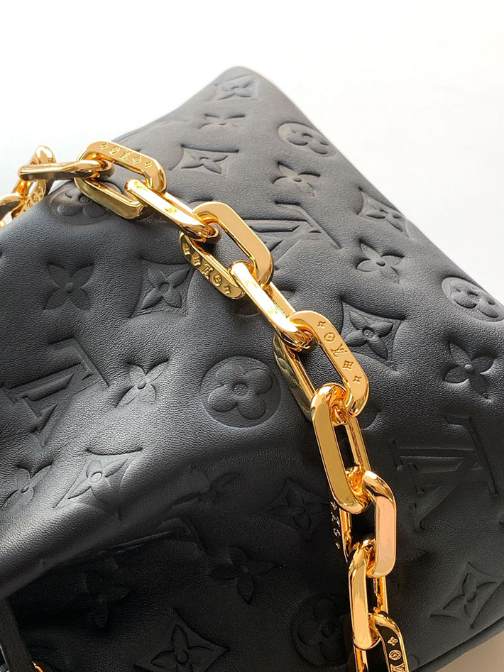 ルイヴィトン販売店舗 バッグ レディース Louis Vuitton クッサン バケット ブラック M26216 ルイヴィトン バケット バッグ - 画像 (4)