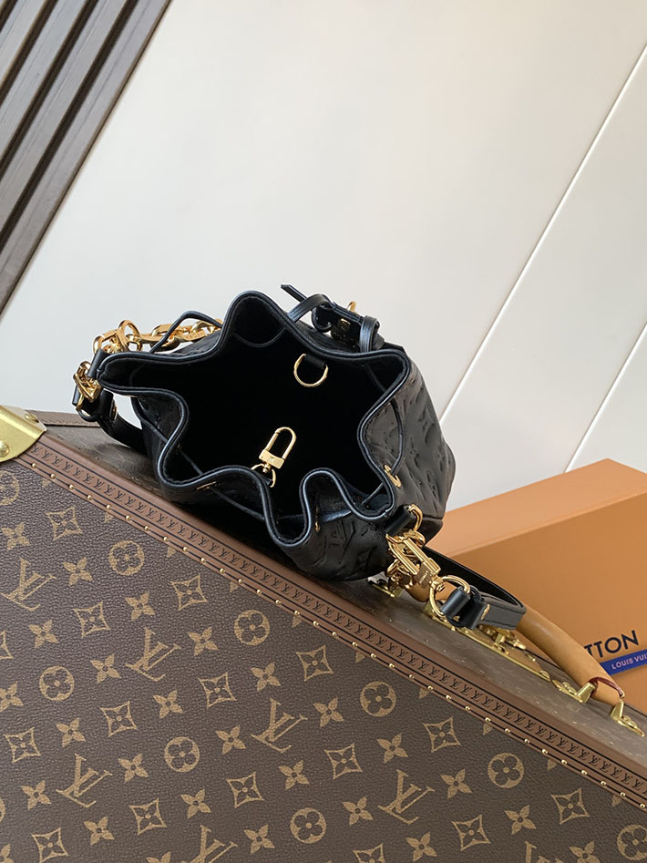 ルイヴィトン販売店舗 バッグ レディース Louis Vuitton クッサン バケット ブラック M26216 ルイヴィトン バケット バッグ - 画像 (3)