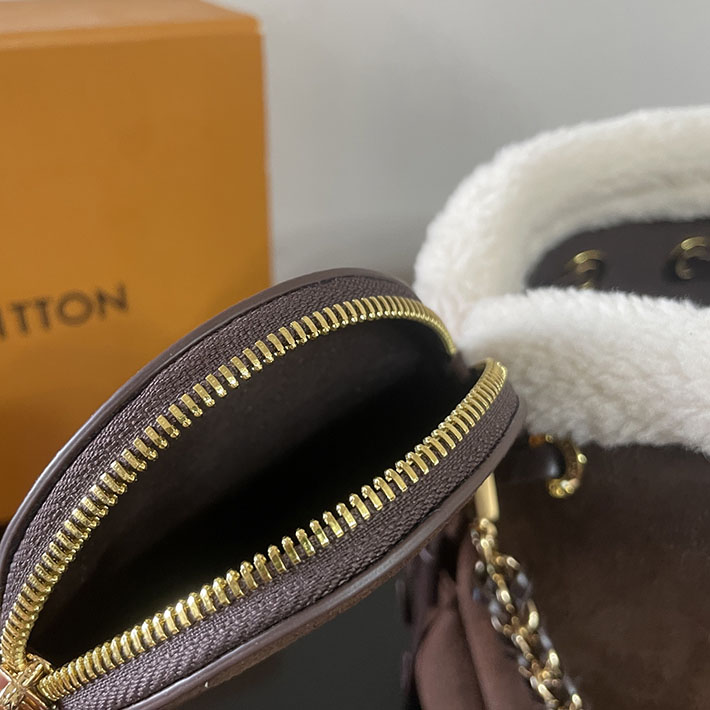 ルイヴィトン販売店舗 バッグ レディース LV SKI ベラ チョコレート スエードカーフレザー M26684 ルイヴィトン マヒナ バッグ - 画像 (3)