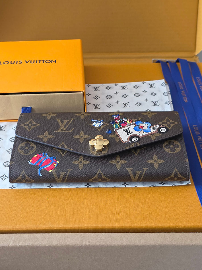 ルイヴィトン販売店舗 財布 レディース Louis Vuitton ポルトフォイユ・サラ ブラウン M15336 ルイヴィトン 長財布 人気ランキング - 画像 (9)
