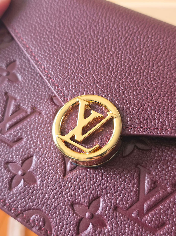 ルイヴィトン販売店舗 バッグ レディース LV ロージー ウォレット オン チェーン ワインレッド M25814 ルイヴィトン ウォレットチェーン - 画像 (9)