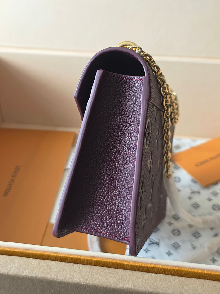 ルイヴィトン販売店舗 バッグ レディース LV ロージー ウォレット オン チェーン ワインレッド M25814 ルイヴィトン ウォレットチェーン - 画像 (8)