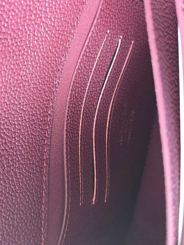 ルイヴィトン販売店舗 バッグ レディース LV ロージー ウォレット オン チェーン ワインレッド M25814 ルイヴィトン ウォレットチェーン - 画像 (4)