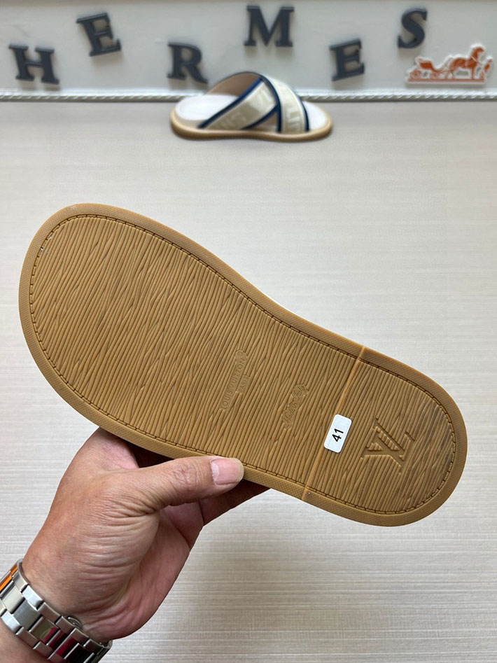 メンズ・レディース兼用 ルイヴィトン サンダル LV ブリス·ライン ミュール テキスタイル 2629011 ルイヴィトン サンダル メンズ - 画像 (3)