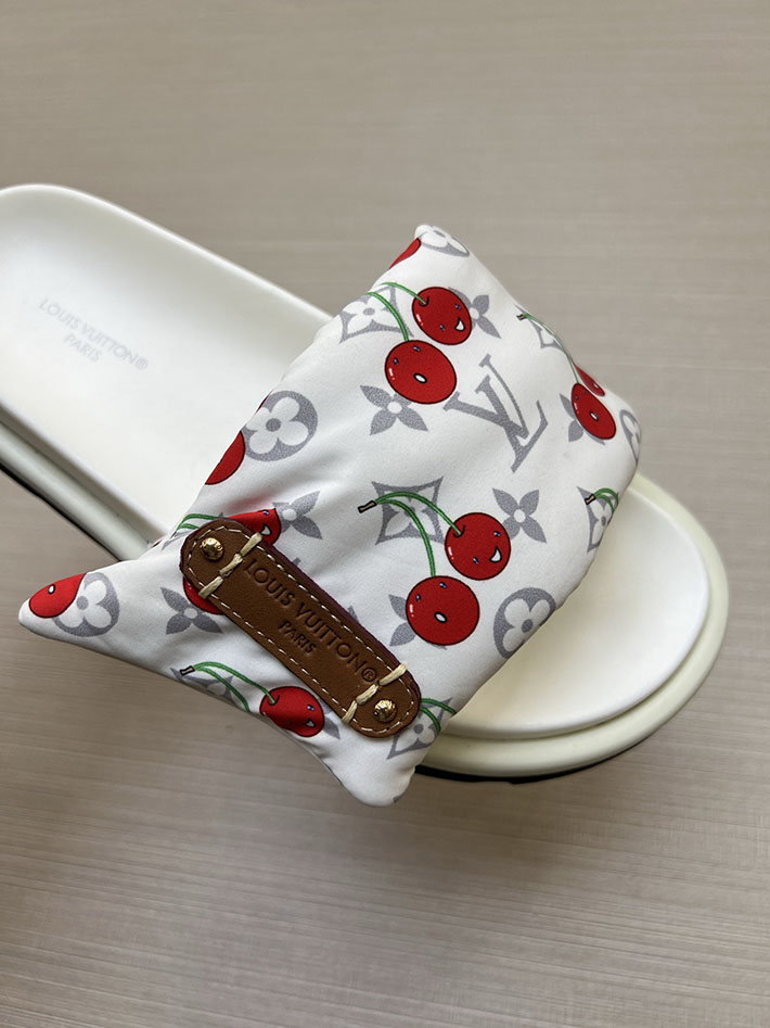 メンズ・レディース兼用 ルイヴィトン サンダル Louis Vuitton x TM プールピロー ミュール 2629018 ルイヴィトン 靴 白 - 画像 (7)