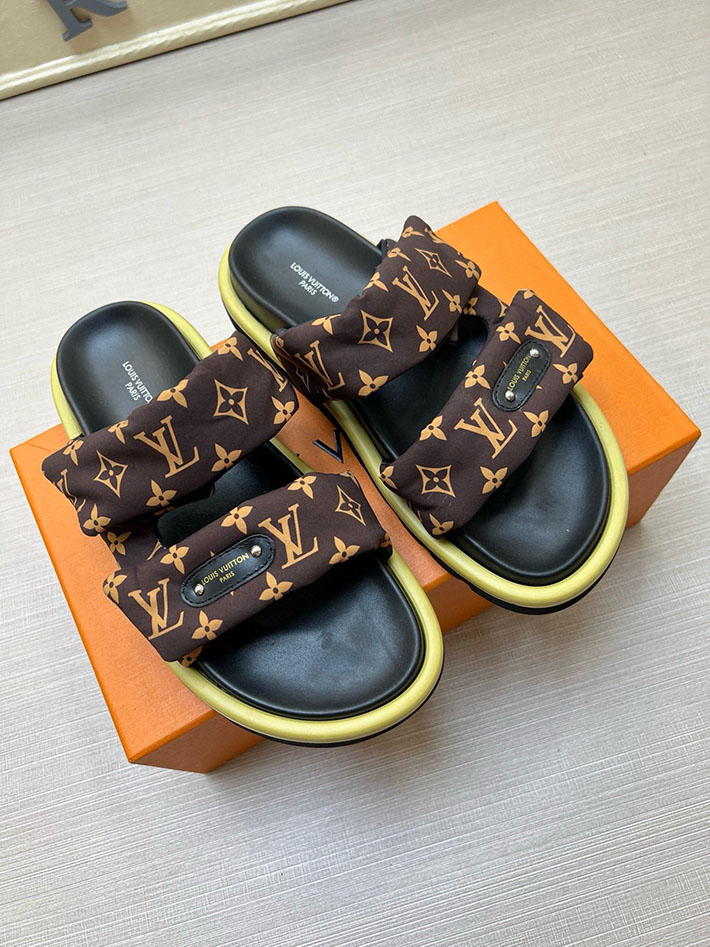 メンズ・レディース兼用 ルイヴィトン LV ボンディア サンダル デニム プールピロー ミュール 2629034 ヴィトン ミュール レディース - 画像 (9)