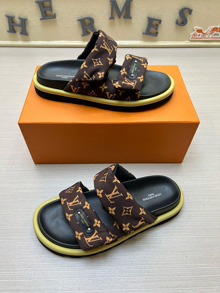 メンズ・レディース兼用 ルイヴィトン LV ボンディア サンダル デニム プールピロー ミュール 2629034 ヴィトン ミュール レディース - 画像 (8)