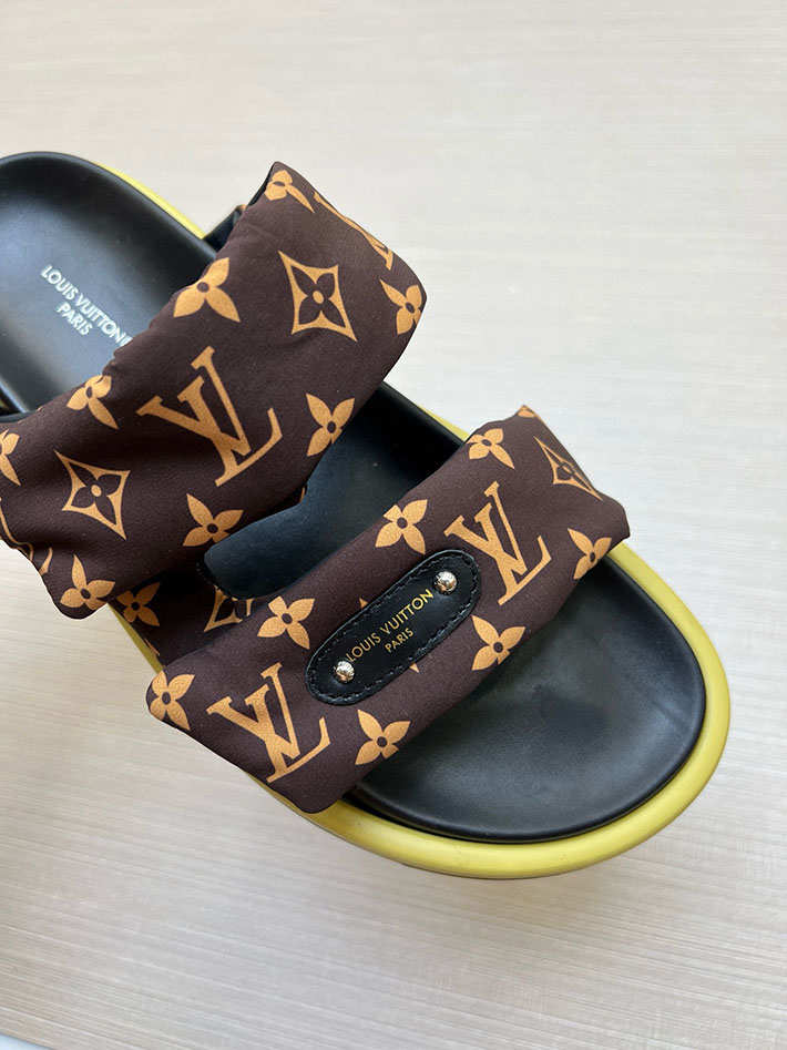メンズ・レディース兼用 ルイヴィトン LV ボンディア サンダル デニム プールピロー ミュール 2629034 ヴィトン ミュール レディース - 画像 (7)