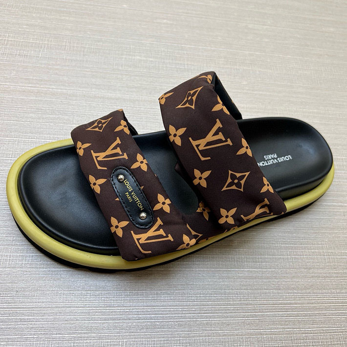 メンズ・レディース兼用 ルイヴィトン LV ボンディア サンダル デニム プールピロー ミュール 2629034 ヴィトン ミュール レディース - 画像 (5)