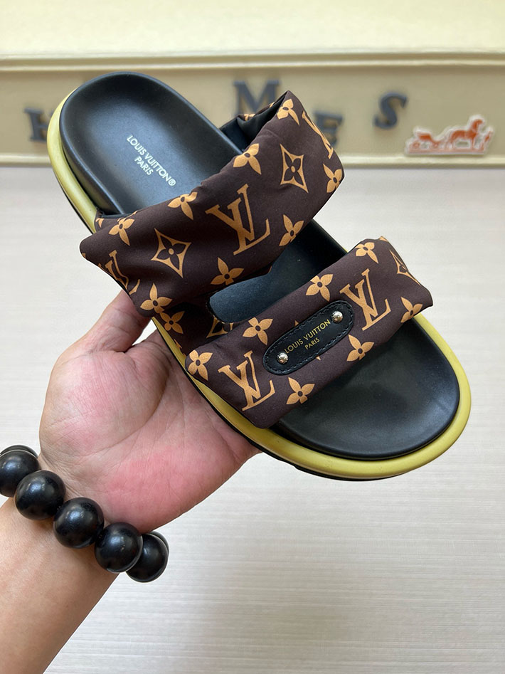 メンズ・レディース兼用 ルイヴィトン LV ボンディア サンダル デニム プールピロー ミュール 2629034 ヴィトン ミュール レディース - 画像 (3)