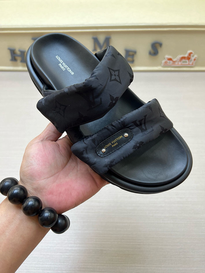 メンズ・レディース兼用 ルイヴィトン LV ボンディア サンダル デニム プールピロー ミュール 2629035 ルイヴィトン サンダル 新作 - 画像 (3)
