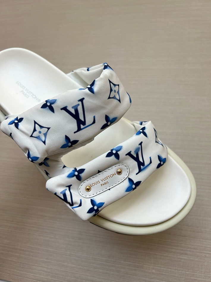 メンズ・レディース兼用 ルイヴィトン LV ボンディア サンダル デニム プールピロー ミュール 2629036 ルイヴィトン サンダル 白 - 画像 (7)