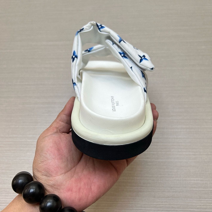 メンズ・レディース兼用 ルイヴィトン LV ボンディア サンダル デニム プールピロー ミュール 2629036 ルイヴィトン サンダル 白 - 画像 (6)