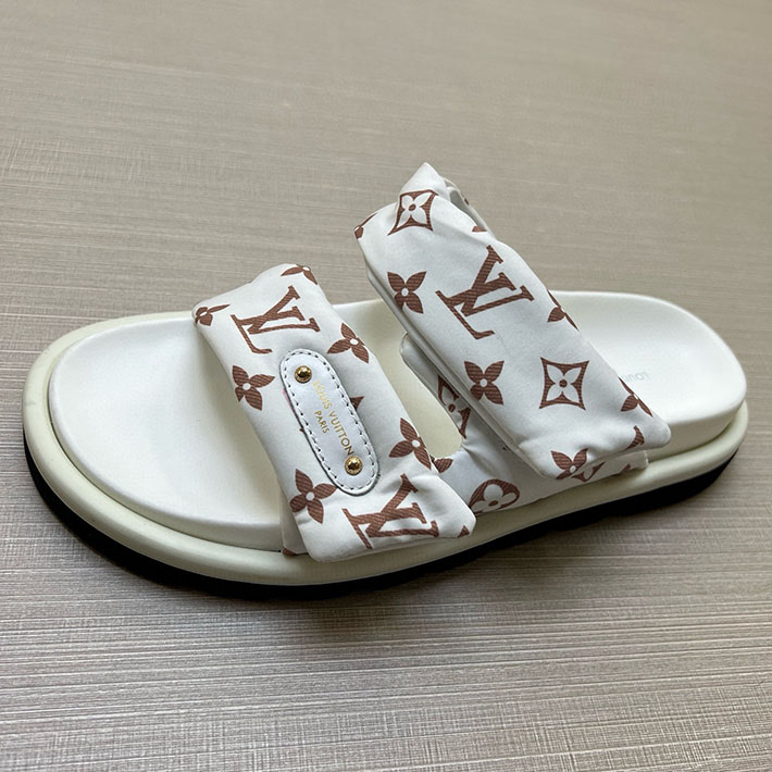 メンズ・レディース兼用 ルイヴィトン LV ボンディア サンダル デニム プールピロー ミュール 2629037 ルイヴィトン 靴 白 - 画像 (5)