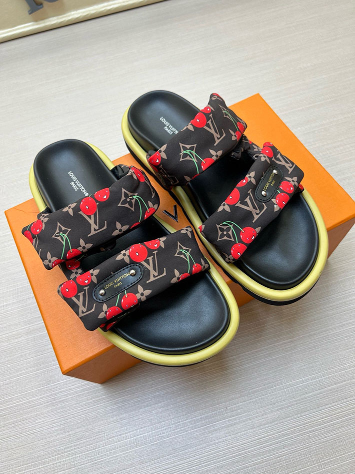 メンズ・レディース兼用 ルイヴィトン LV ボンディア サンダル デニム プールピロー ミュール 2629041 ミュール 可愛い ブランド - 画像 (9)