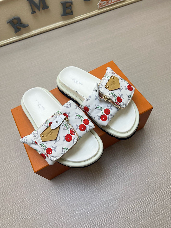メンズ・レディース兼用 ルイヴィトン Louis Vuitton × 村上隆 サンダル LVリミックス 2629042 ルイヴィトンレディースサンダル - 画像 (9)