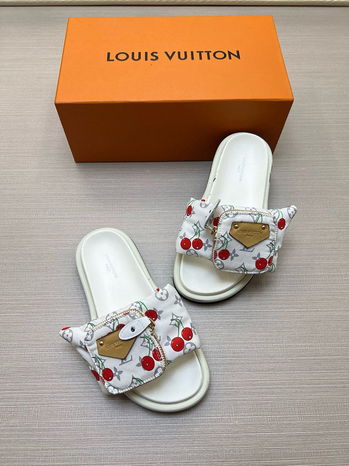 メンズ・レディース兼用 ルイヴィトン Louis Vuitton × 村上隆 サンダル LVリミックス 2629042 ルイヴィトンレディースサンダル - 画像 (2)