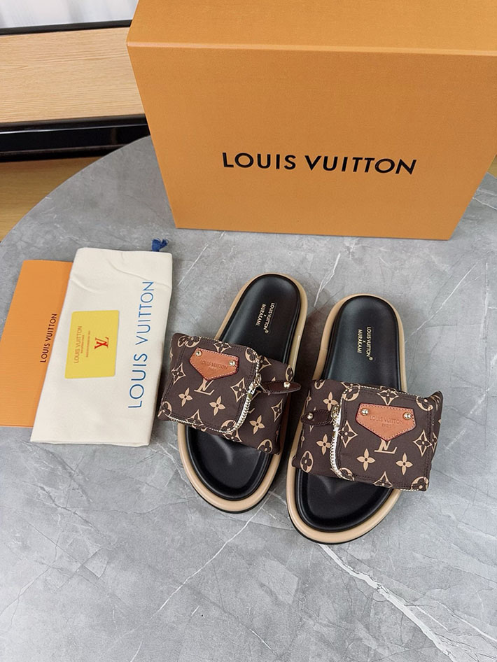 メンズ・レディース兼用 ルイヴィトン Louis Vuitton × 村上隆 サンダル LVリミックス 2629046 ルイヴィトン サンダル 厚底 - 画像 (6)