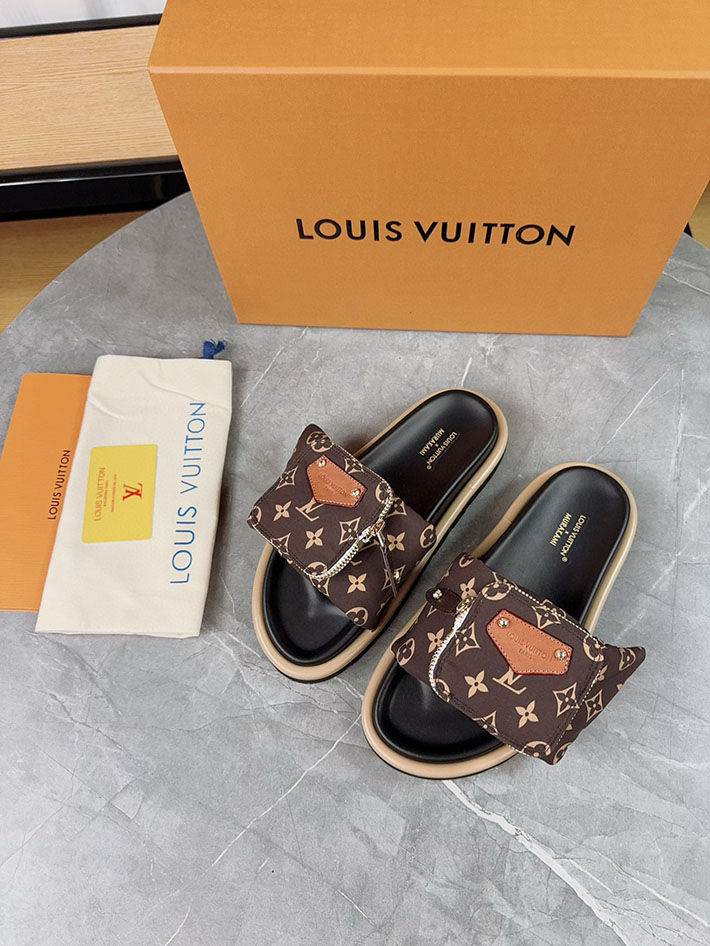メンズ・レディース兼用 ルイヴィトン Louis Vuitton × 村上隆 サンダル LVリミックス 2629046 ルイヴィトン サンダル 厚底 - 画像 (5)