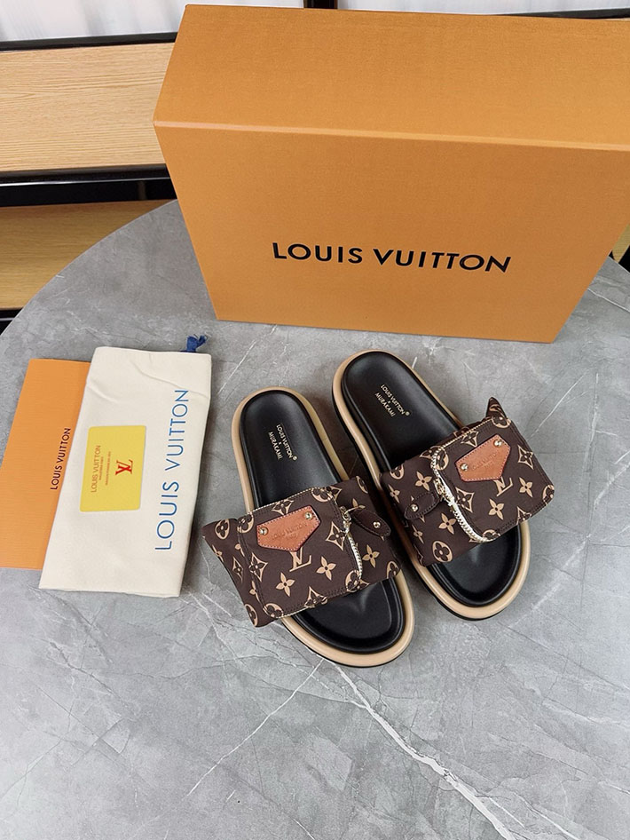 メンズ・レディース兼用 ルイヴィトン Louis Vuitton × 村上隆 サンダル LVリミックス 2629046 ルイヴィトン サンダル 厚底 - 画像 (3)