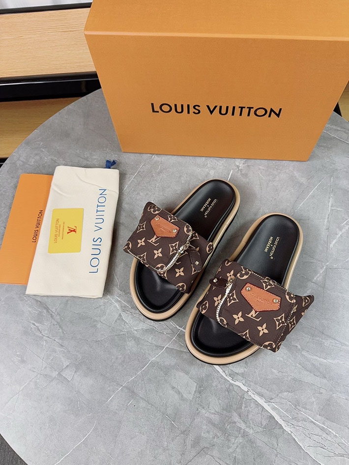 メンズ・レディース兼用 ルイヴィトン Louis Vuitton × 村上隆 サンダル LVリミックス 2629046 ルイヴィトン サンダル 厚底 - 画像 (2)